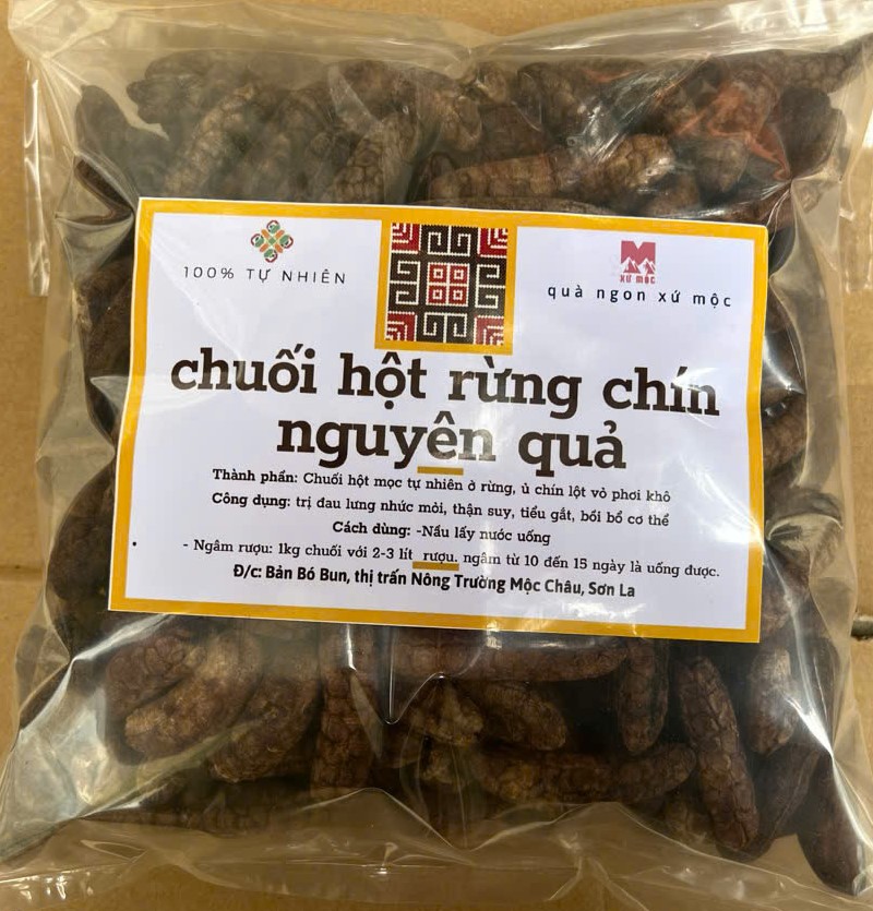 Chuối hột rừng chín nguyên quả